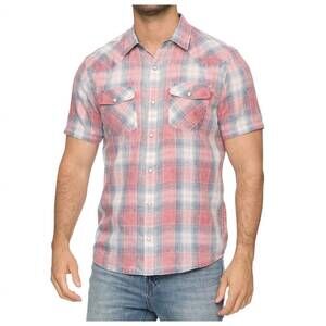 NEW FLAGS & ANTHEM redan vintage soft western shirt in red
